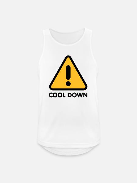 Cool down - Männer Tank Top atmungsaktiv - Weiß