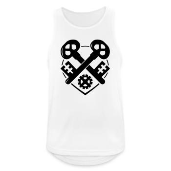 Schlosser Zunft - T-Shirt, Schlosser - Männer Tank Top atmungsaktiv - Weiß - Vorne - Nick (188cm)