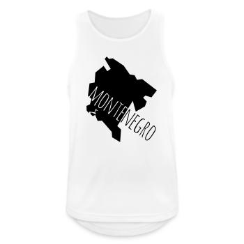 montenegro - Men's Breathable Tank Top - white - Front - Nick (188cm)