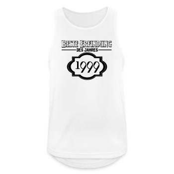 Beste Erfindung des Jahres 1999 Geschenk - Männer Tank Top atmungsaktiv - Weiß - Vorne - Nick (188cm)