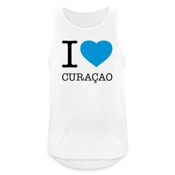 I LOVE CURACAO - Men's Breathable Tank Top - white - Front - Nick (188cm)