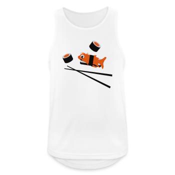 sushi - Men's Breathable Tank Top - white - Front - Nick (188cm)