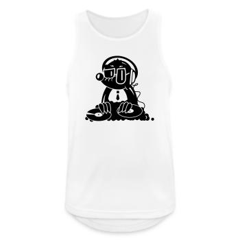 the Mole as a DJ - Men's Breathable Tank Top - white - Front - Nick (188cm)