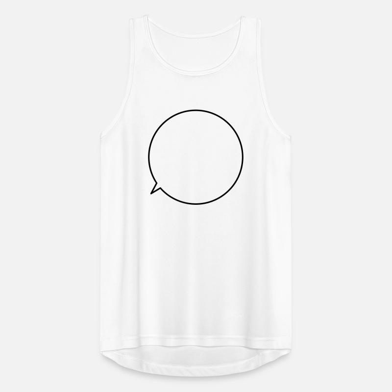 Speech bubble request text customizable Men's Breathable Tank Top