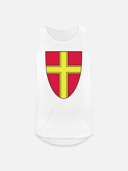 Vienna Vekto - Männer Tank Top atmungsaktiv - Weiß