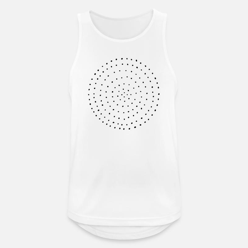 Dotted dots circle dots pattern gift - Men's Breathable Tank Top - white
