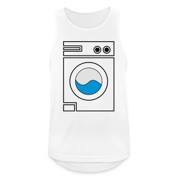 lave-linge - Débardeur respirant Homme - blanc - Devant - Nick (188cm)