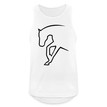 6061912 121501634 sliding stop - Männer Tank Top atmungsaktiv - Weiß - Vorne - Nick (188cm)