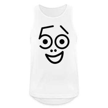 50 years old and still fresh! - Men's Breathable Tank Top - white - Front - Nick (188cm)