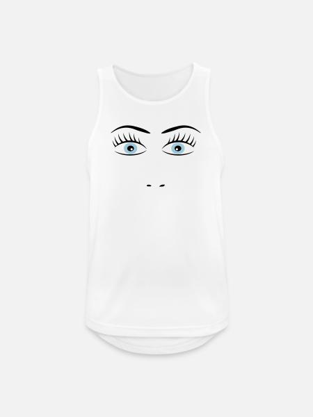 2541614 15417884 eye - Men's Breathable Tank Top - white