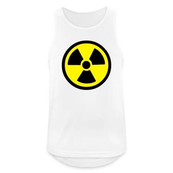 Radiation Warning - Men's Breathable Tank Top - white - Front - Nick (188cm)