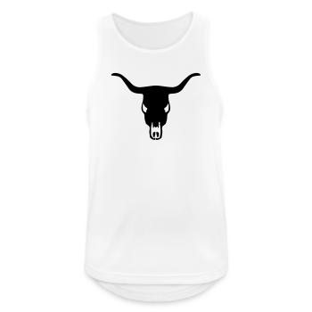 BULL SKULL - Débardeur respirant Homme - blanc - Devant - Nick (188cm)
