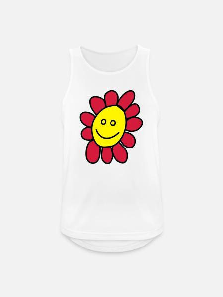 Ich bin eine Blume - Männer Tank Top atmungsaktiv - Weiß