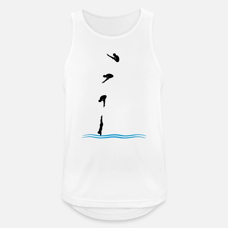 High diving - Men's Breathable Tank Top - white