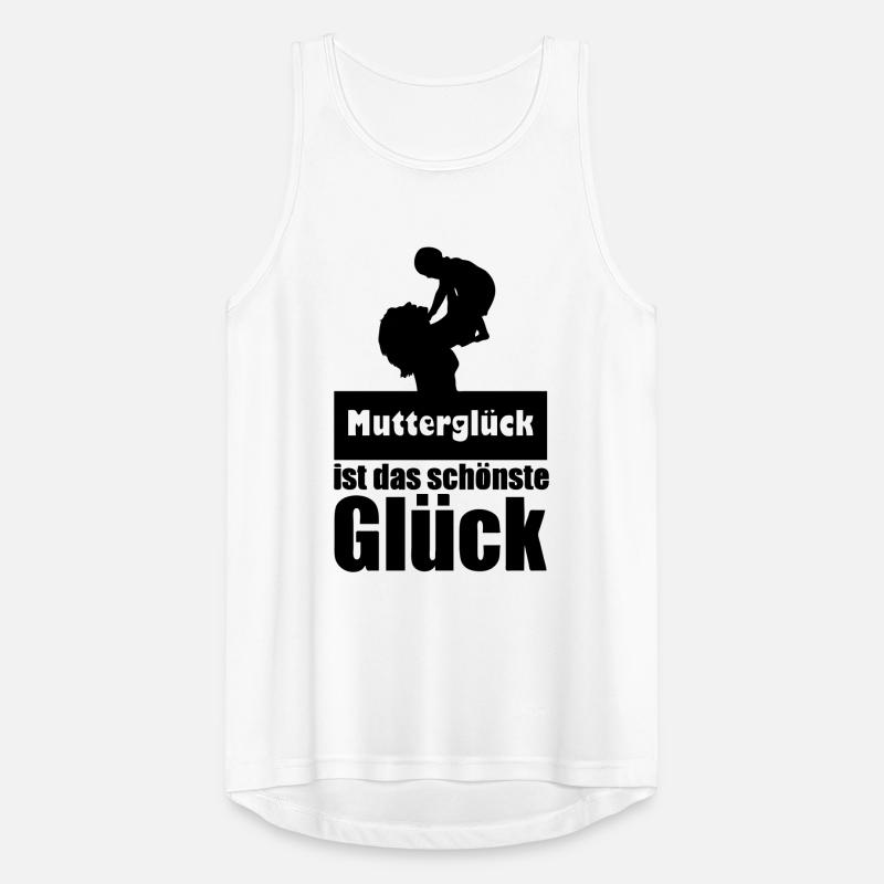 Mutterglück Mutter Muttertag Geburt Geschenk Männer Tank Top atmungsaktiv