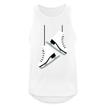 Blanc Patins / patinage - Débardeur respirant Homme - blanc - Devant - Nick (188cm)