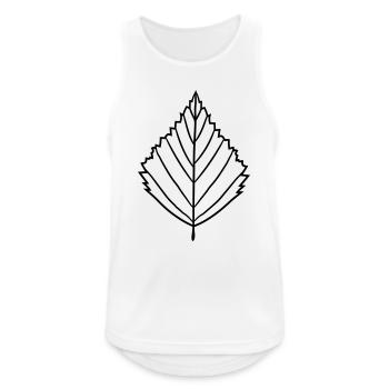 kontur birke blatt baum pflanze form clipart desig - Männer Tank Top atmungsaktiv - Weiß - Vorne - Nick (188cm)