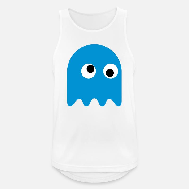 Game Classics Ghost - Men's Breathable Tank Top - white