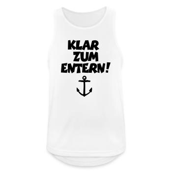 Stand by to board! - Men's Breathable Tank Top - white - Front - Nick (188cm)