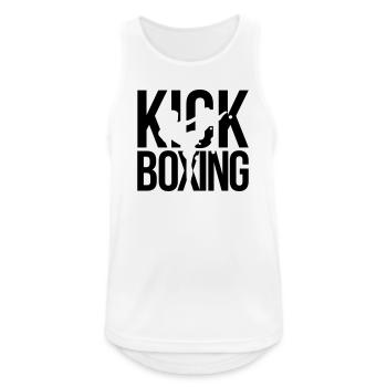 boxe kick boxing - Débardeur respirant Homme - blanc - Devant - Nick (188cm)