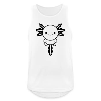 axolotl - Men's Breathable Tank Top - white - Front - Nick (188cm)