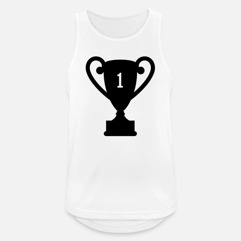 trophy Trophäe preis - Männer Tank Top atmungsaktiv - Weiß