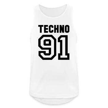 TECHNO - Men's Breathable Tank Top - white - Front - Nick (188cm)