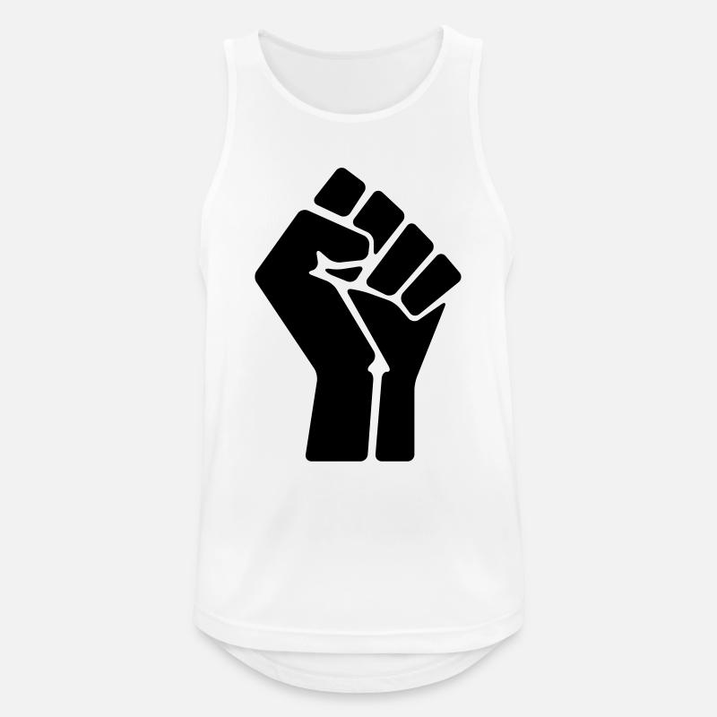 Faust - Männer Tank Top atmungsaktiv - Weiß