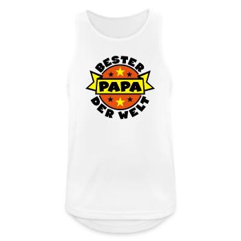 papa vatertag himmelfahrt - Männer Tank Top atmungsaktiv - Weiß - Vorne - Nick (188cm)