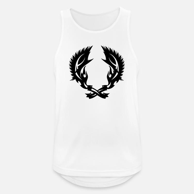 Wing fire emblem - Men's Breathable Tank Top - white