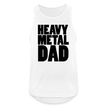 Heavy Metal Dad - Männer Tank Top atmungsaktiv - Weiß - Vorne - Nick (188cm)