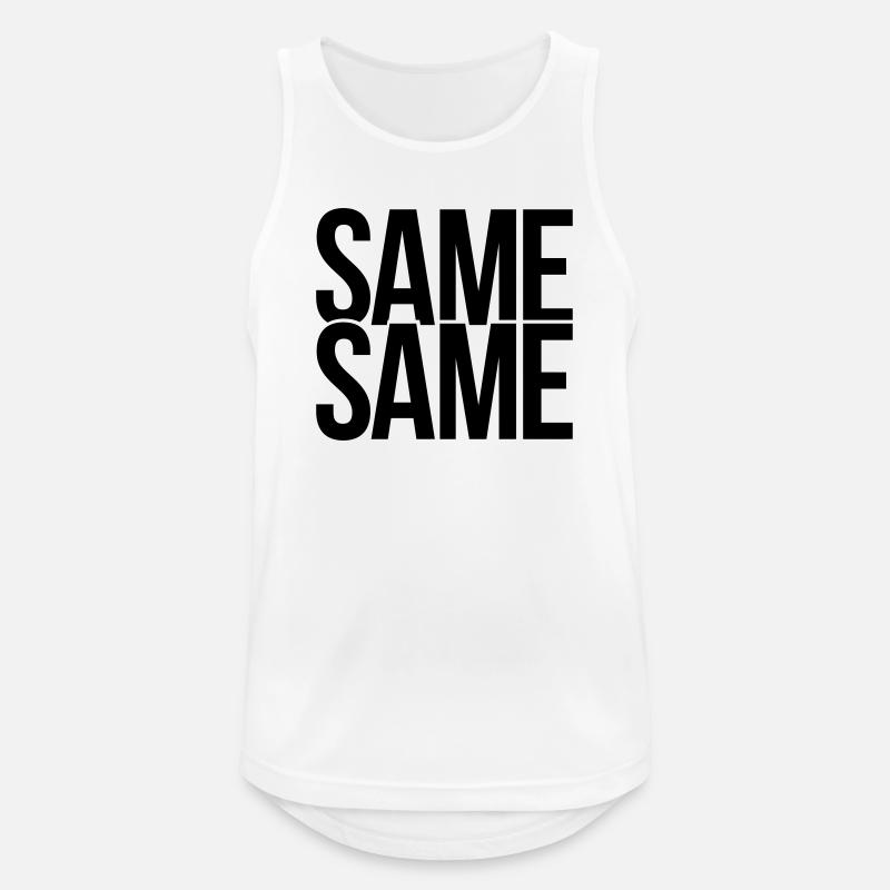 same same - Männer Tank Top atmungsaktiv - Weiß