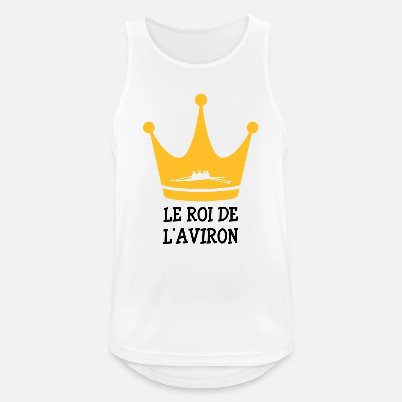 Rowing / Rower / Rudern / Ruderer - Männer Tank Top atmungsaktiv - Weiß