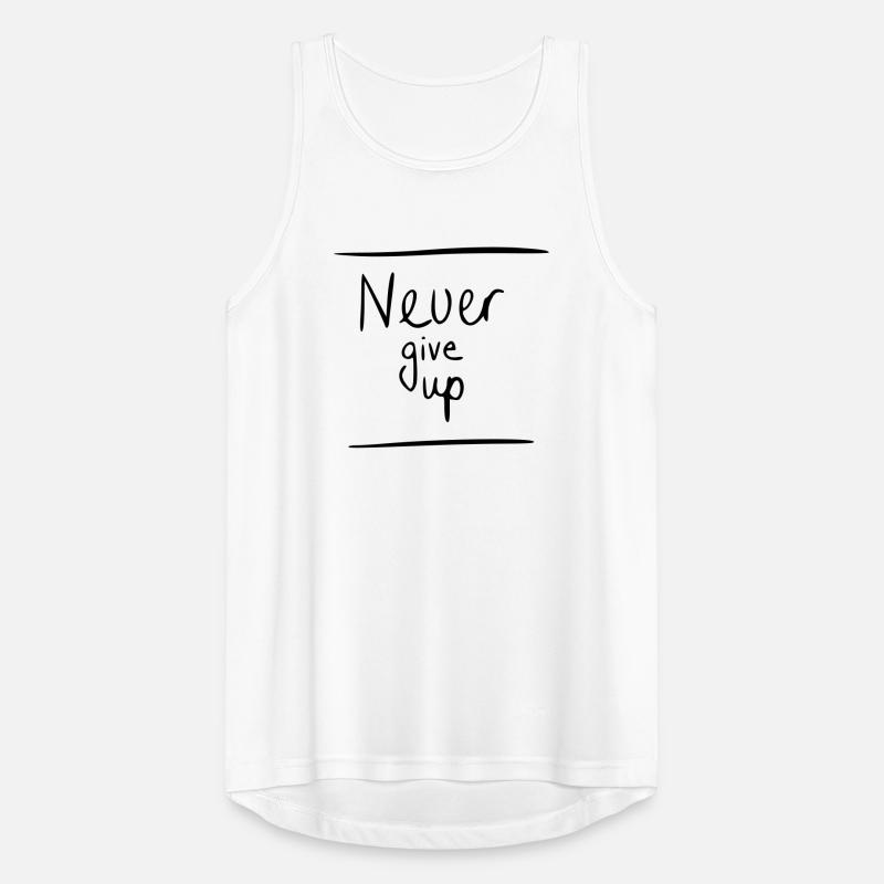 Never give up Männer Tank Top atmungsaktiv