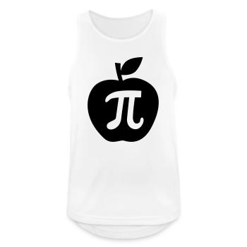 pi - Männer Tank Top atmungsaktiv - Weiß - Vorne - Nick (188cm)