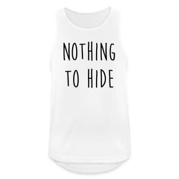Nothing to Hide / Style / Mode / Swag / Vogue - Men's Breathable Tank Top - white - Front - Nick (188cm)