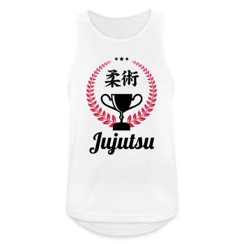 Jujutsu Jiu Jitsu Jiujitsu Ju-jitsu Jiu-jitsu - Men's Breathable Tank Top - white - Front - Nick (188cm)
