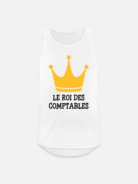Accountant / Accounting / Comptable / Comptabilité - Men's Breathable Tank Top - white