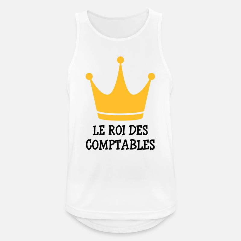 Accountant / Accounting / Comptable / Comptabilité - Men's Breathable Tank Top - white