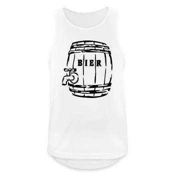 bierfass junggesellenabschied vatertag - Männer Tank Top atmungsaktiv - Weiß - Vorne - Nick (188cm)