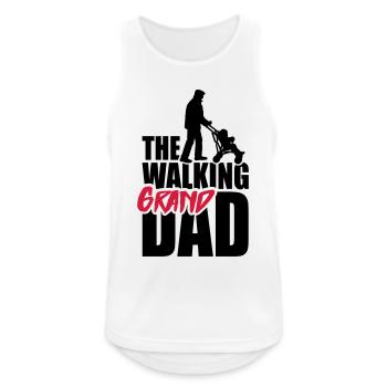 The walking (grand) dad - grandad - Men's Breathable Tank Top - white - Front - Nick (188cm)