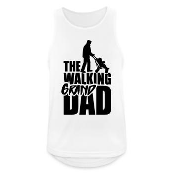 The walking grandad 1clr - Men's Breathable Tank Top - white - Front - Nick (188cm)