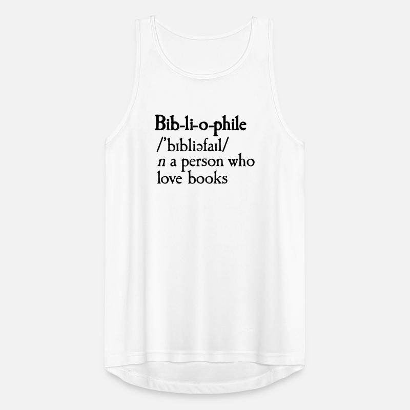 Bibliophile dictionary definition Men's Breathable Tank Top
