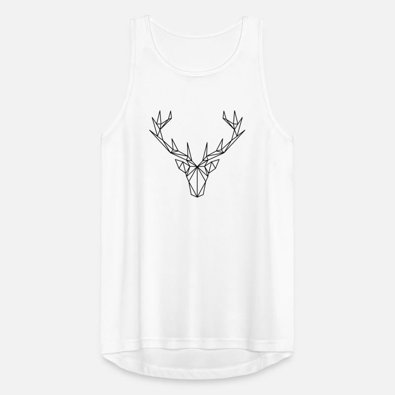 Hirschgeweih Geweih Hirsch Farbe anpassbar Männer Tank Top atmungsaktiv