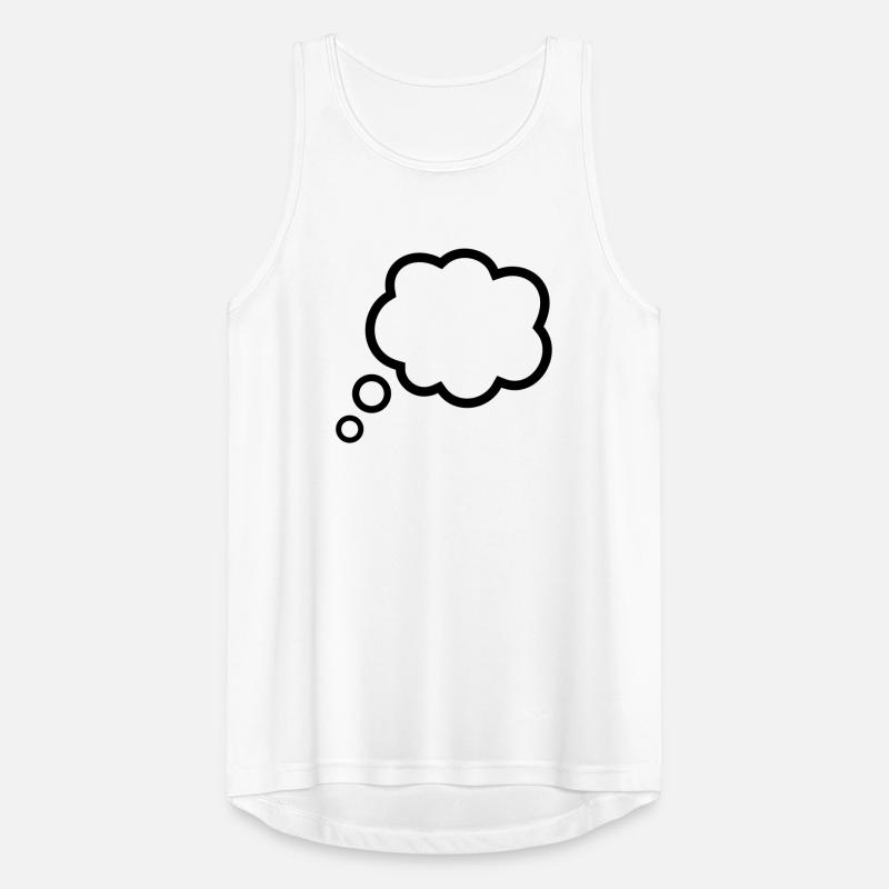 Thinking Bubble Comic Pensée Bulle Bulle Pensées Débardeur respirant Homme