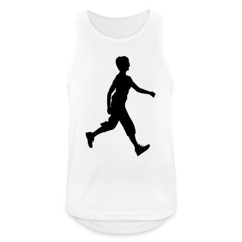 Logo de la figure d’ombre de Walker - Débardeur respirant Homme - blanc - Devant - Nick (188cm)