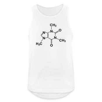 Coffee Chemical Structure Caffeine - Men's Breathable Tank Top - white - Front - Nick (188cm)