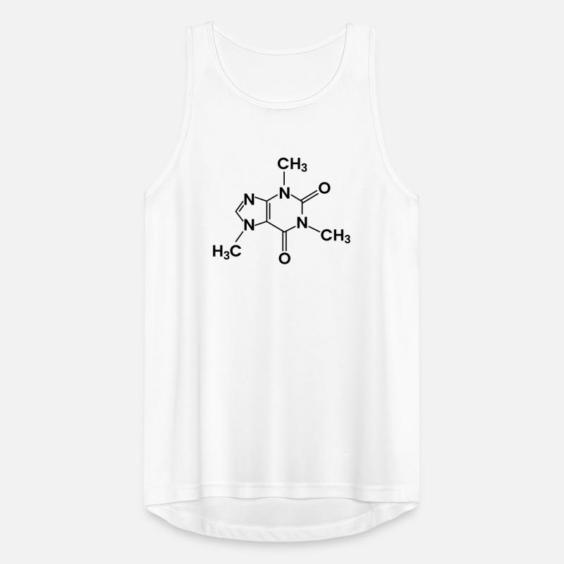 Coffee Chemical Structure Caffeine Men's Breathable Tank Top