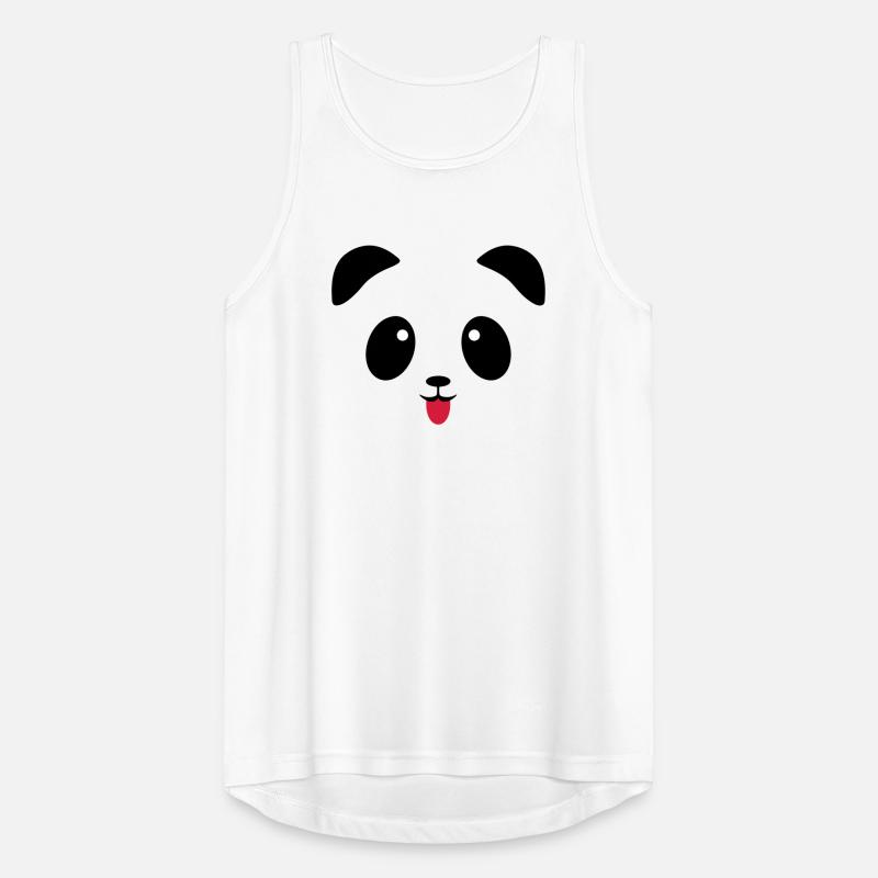 Langue de visage de panda Débardeur respirant Homme