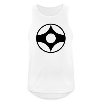 Symbole vectoriel de karaté kanku Kyokushin - Débardeur respirant Homme - blanc - Devant - Nick (188cm)
